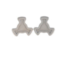 2Pcs  Microwave Oven Turntable Roller Guide Support Coupler Tray Shaft LJ