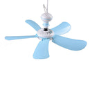 Mini Portable Ceiling Fan Mosquito Net Electric Fan Large Winds Net Silen  JR
