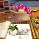 1 orchid flower decorative Branch Orchid Butterfly Artificial Flowers for H N7H4