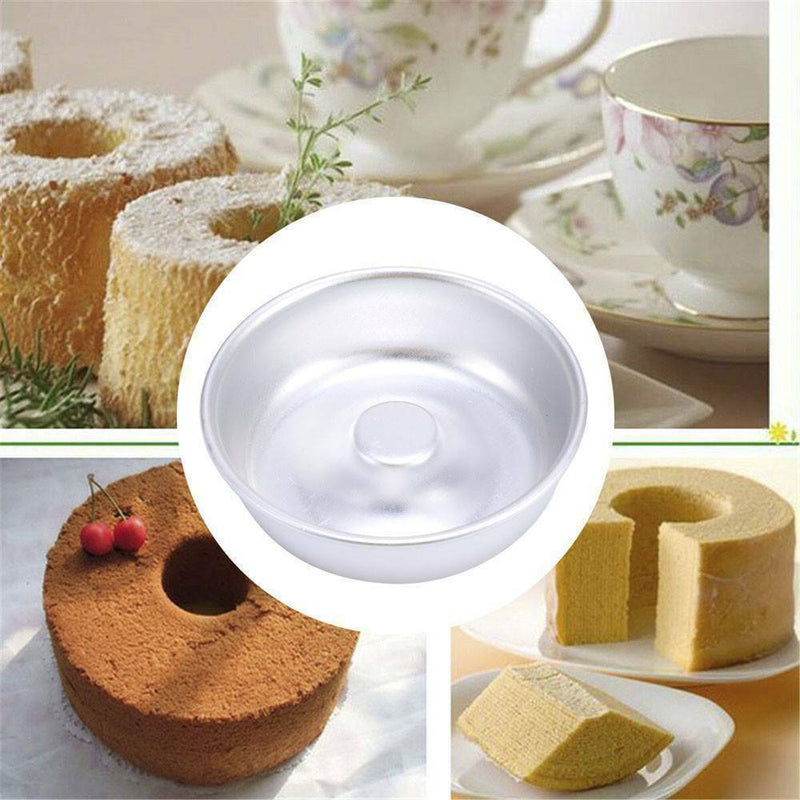 1* Hollow Chiffon Cake Mold DIY Donut Pan Baking Tin Ring Aluminum Alloy HOT