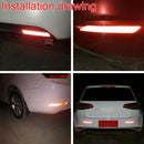 Reflective Warning Strip Tape Car Bumper Reflector Stickers 25mm*216mm 1 Pair