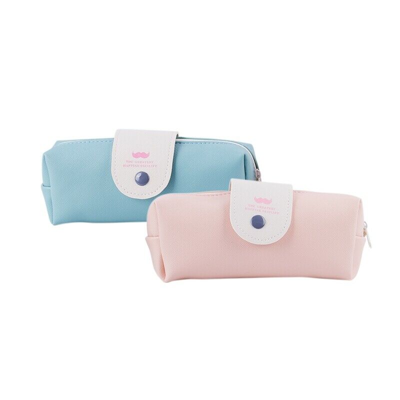 Minimalist Style Cartoon Bearded Pencil Case Pencil Pouch Cosmetic Makeup B G5R6