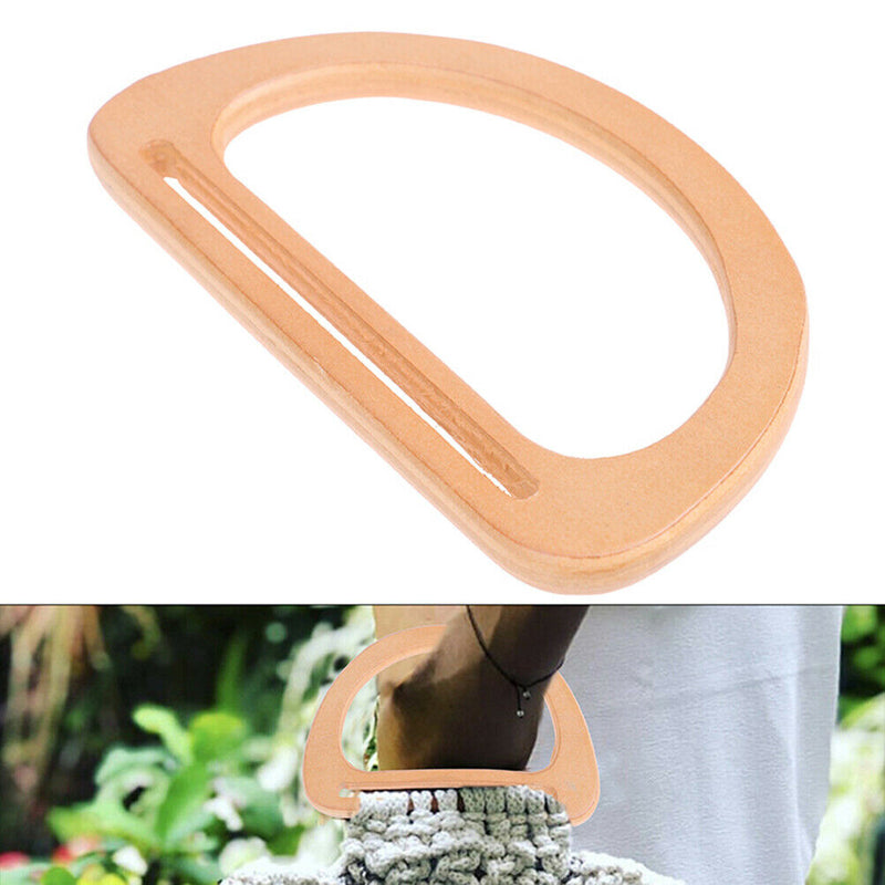 1XWooden Bag Handle Replacement DIY Bags Purse Making Handbag Shopping Tote B Kw