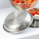Stainless Steel Mixing Bowl Nesting Bowl Outdoor Camping Picnic Plates 24cm