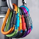 5X Outdoor D-Ring Aluminum Screw Locking Carabiner Hook Clip Climbing Keych MO