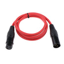 2 Pieces 3 Pin Male to Female Balanced XLR Cable for Microphone, Speaker, Audio