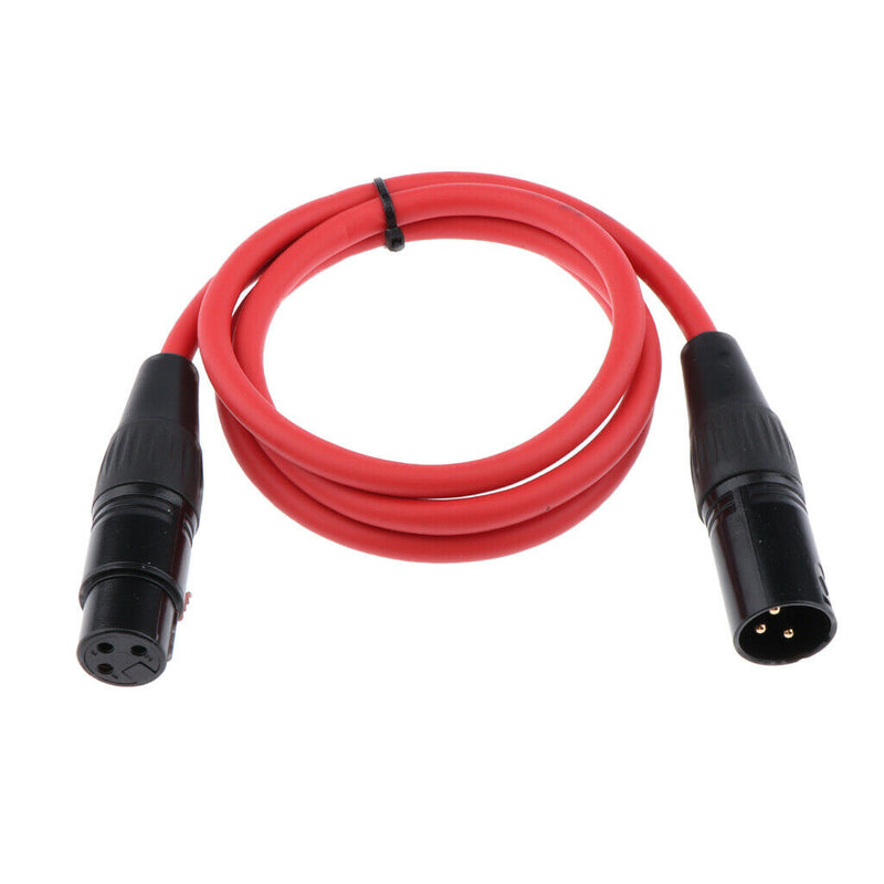 2 Pieces 3 Pin Male to Female Balanced XLR Cable for Microphone, Speaker, Audio