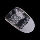 24Pcs Acrylic design french nail full cover nail tips false art crystal diamon,a