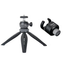 Mini Tripod with Removable Ball Head Table Top Stand & Clip for Cameras