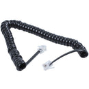 Replacement RJ9 4P4C Plug Coiled Stretchy Telephone Handsets Cable Line Bla R3P1