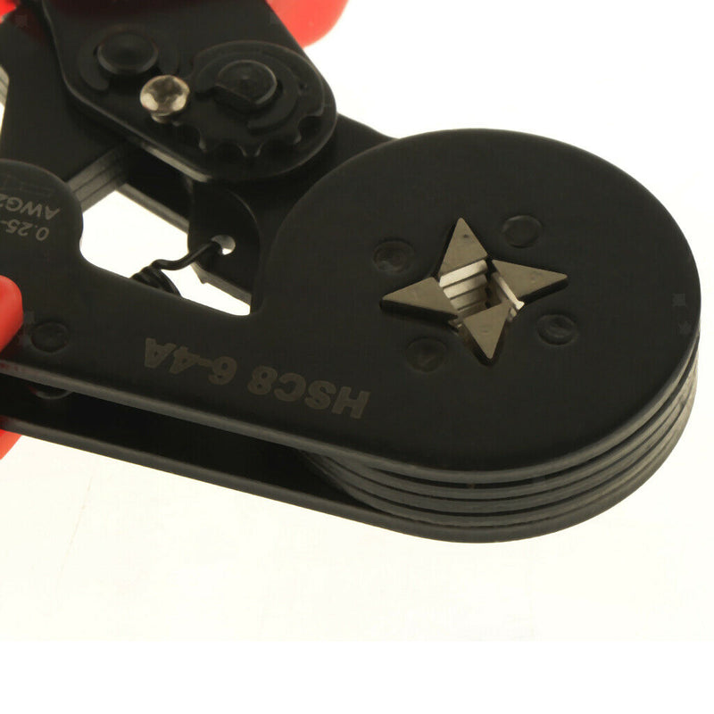 Ratcheting Wire Terminal Crimper For Gage Wire Ends Ferrules B AWG23-7,