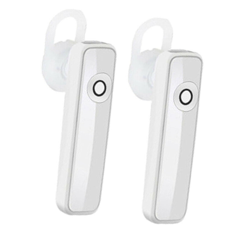2x Bluetooth sports headphones HIFI with Microphone for Smart Phones White