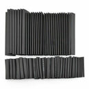127Pcs Black Glue Weatherproof Heat Shrink Sleeving Tubing Tube Assortment