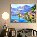 Seaside Town 5D Full Drill Diamond Painting Embroidery DIY Craft Needlework