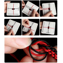 handmade knitting disc round  square bracelet braided knot rope tray eva diy BX