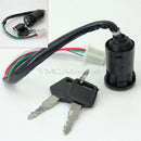 Ignition Key Switch Lock Electric 4 Wire 2 Key Motorcycle ATV Dirt Bike S FDH