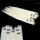 12 Pieces Blonde Straight Clip in Hair Weft Extensions U8D6