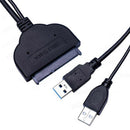 USB 3.0 To SATA 22 Pin 2.5 Inch Hard Disk Drive SSD Adapter Connector Cable 3C