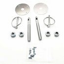 New Alloy Car Auto Hood Latch Pin Set Bonnet Lock Kit For Chevy Ford