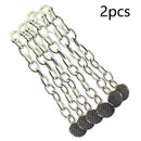 2pcs Dental Orthodontic Traction Chain Round Buttons with Chain Super Q3W2 Z0T1