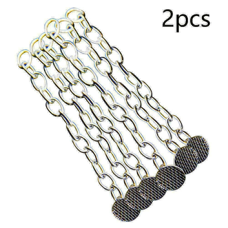 2pcs Dental Orthodontic Traction Chain Round Buttons with Chain Super Q3W2 Z0T1