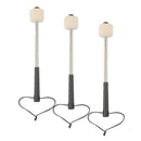 3PCS Drum Mallet with Stainless Steel Hand Grip Percussion Bass Drum Stick