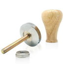 51Mm Steel Base Wood Handle Tamper Coffee Powder Hammer Customized Coffee A