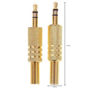 2pcs Stereo 3.5mm 1/8in Headphone DIY Male Audio Jack Plug Solder Connectors