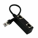 RJ45 Male to 2 x Female LAN Ethernet Splitter Adapter Cable Compatible with