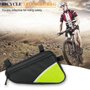 Bicycle Bag MTB Road Bike Front Tube Frame Pouch Cycling Equipment (Yellow)
