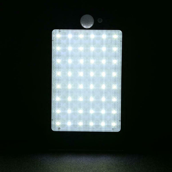 48 LED Waterproof PIR Motion Sensor Solar Light Garden Lamp w/ Pole (Black) A#S