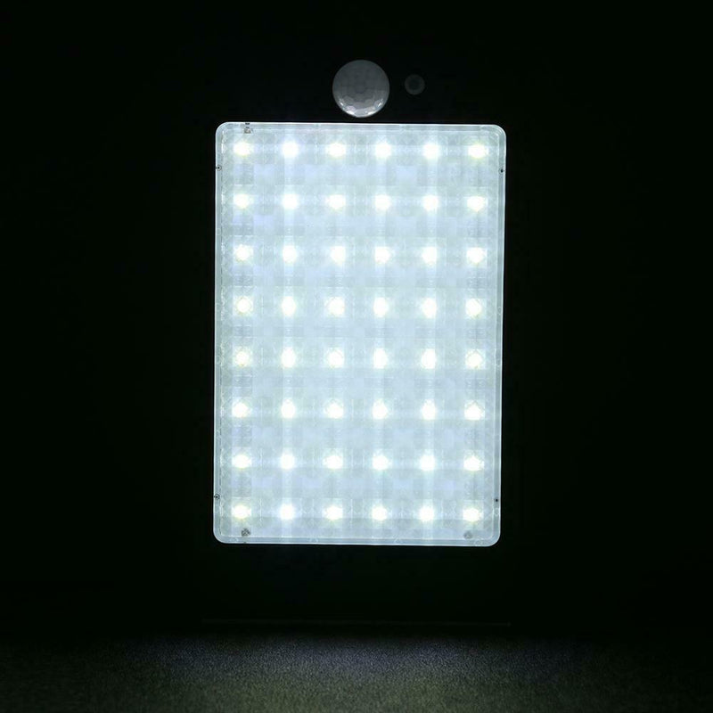 48 LED Waterproof PIR Motion Sensor Solar Light Garden Lamp w/ Pole (Black) A