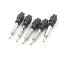 5pcs Auto Car Radio Stereo Din Male Aerial Antenna Repair Connector Plug Bare uW