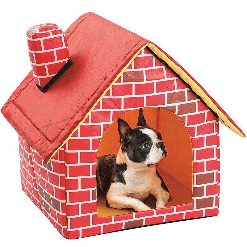 Portable Folding Dog House Cat Bed Puppy Puppy Pet Supplies Portable Brick  I5N9
