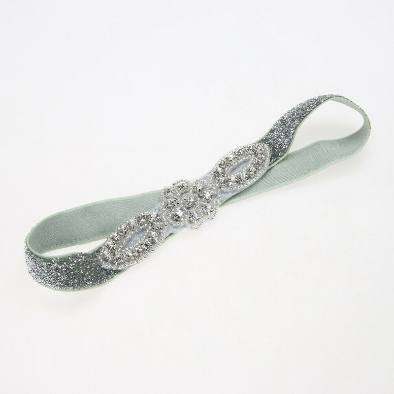 Baby Infant Kids Glittery Crystal Rhinestone Headband Hairband Head Wrap