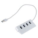 Aluminum alloy 4-port USB3.0 high speed hub adapter Cable For PC Lapt%!