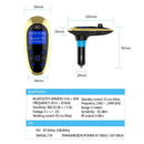 2018 New Car Charger Bluetooth MP3 Player Hands-free Adapter with FM Transm