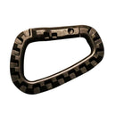 2 x Carabiner Keychain Climbing Mountaineer hook - gear - tool, Black E7T5