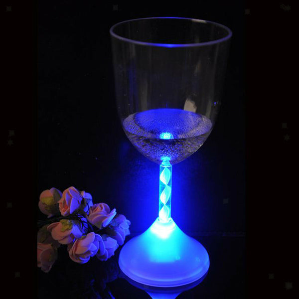 6 Pieces 150 Bars of 200 Ml LED Lights Flashing Wine Glass