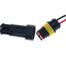 5 Kit 2 Pin Way Car Waterproof Electrical Connector Plug with Wire AWG Marine 3C