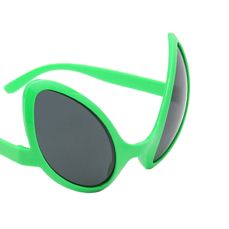 Novelty Alien Party Glasses Fancy Dress Costume Green Frame Gray Lens