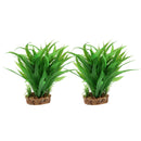 2 Pcs Plastic Terrarium Plant Decorative Ornament For Reptiles Amphibians