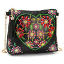DIY Heart Flower Special Shaped Diamond Painting Leather Chain Shoulder Bag