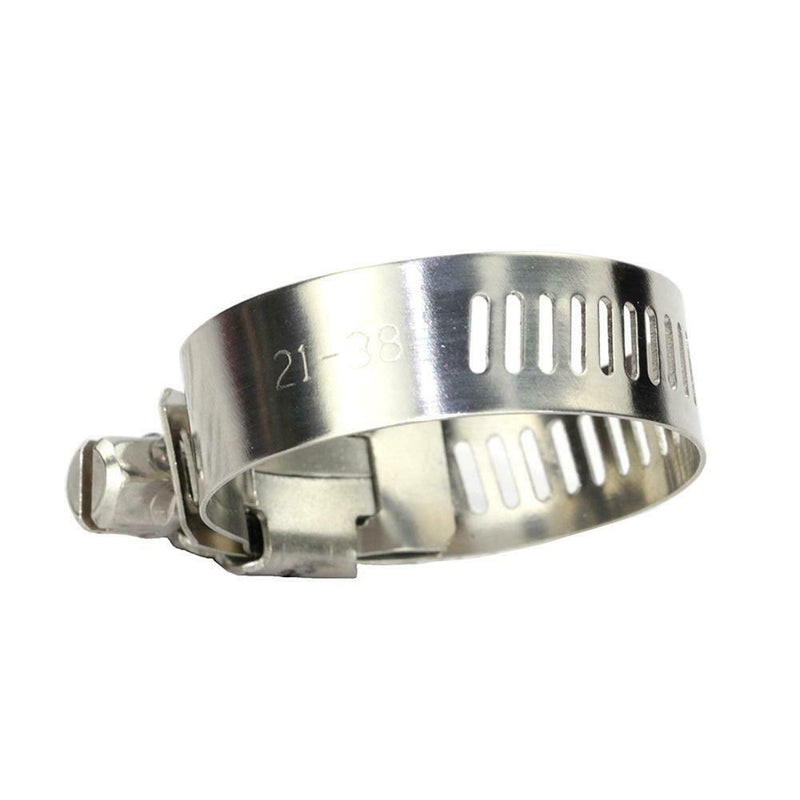 60pcs Stainless Steel Hose Clamp 6-38mm Range Worm Gear Fuel Line Clamp K1B