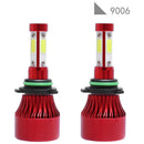 pair 4-sides LED Headlight Kit 9006 HB4 9012 2000W 6000K 300000LM Hi/low BulbsOZ