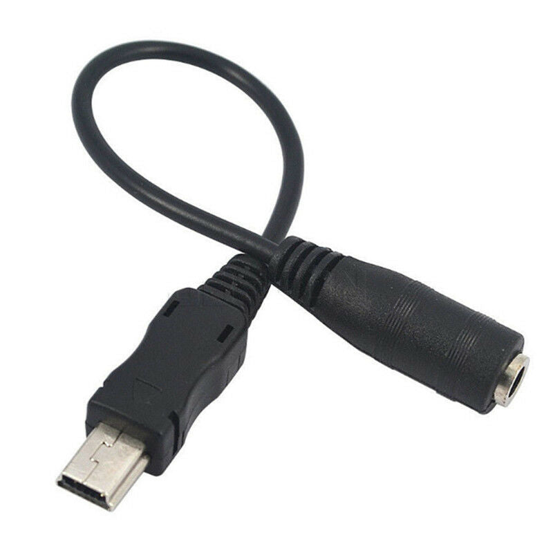 Mini USB Male to 3.5mm Jack Female Audio Cable Cord Adapter for  LJ