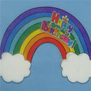 20pcs rainbow printed happy birthdaypaper napkins wedding party decor supplie!j