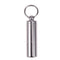Waterproof Stainless Steel Medicine Pill Container Holder Box Bottle Key Chain