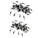 100Pcs Fishing Clips and Swivels Quick Change, High Strength Metal Fishing