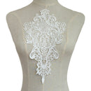 White Lace DIY Patch Badge Bag Embroidered Dress Applique Sew Iron on